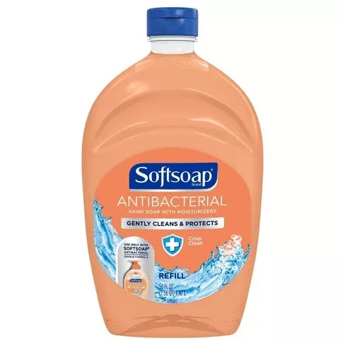Softsoap Antibacterial Liquid Hand Soap Refill - Crisp Clean - 50 fl oz