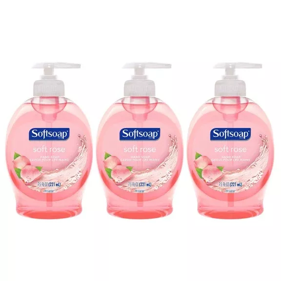 Softsoap Soft Rose Hand Soap 7.5 oz "3-PACK"