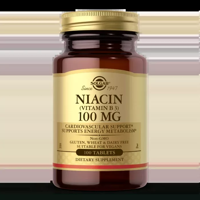 Solgar Niacin (Vitamin B3) 100mg Tablets