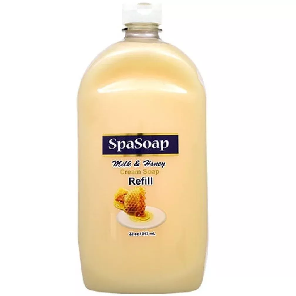 Spa Soap Milk & Honey Cream Soap Refill 32 oz - 947 ml