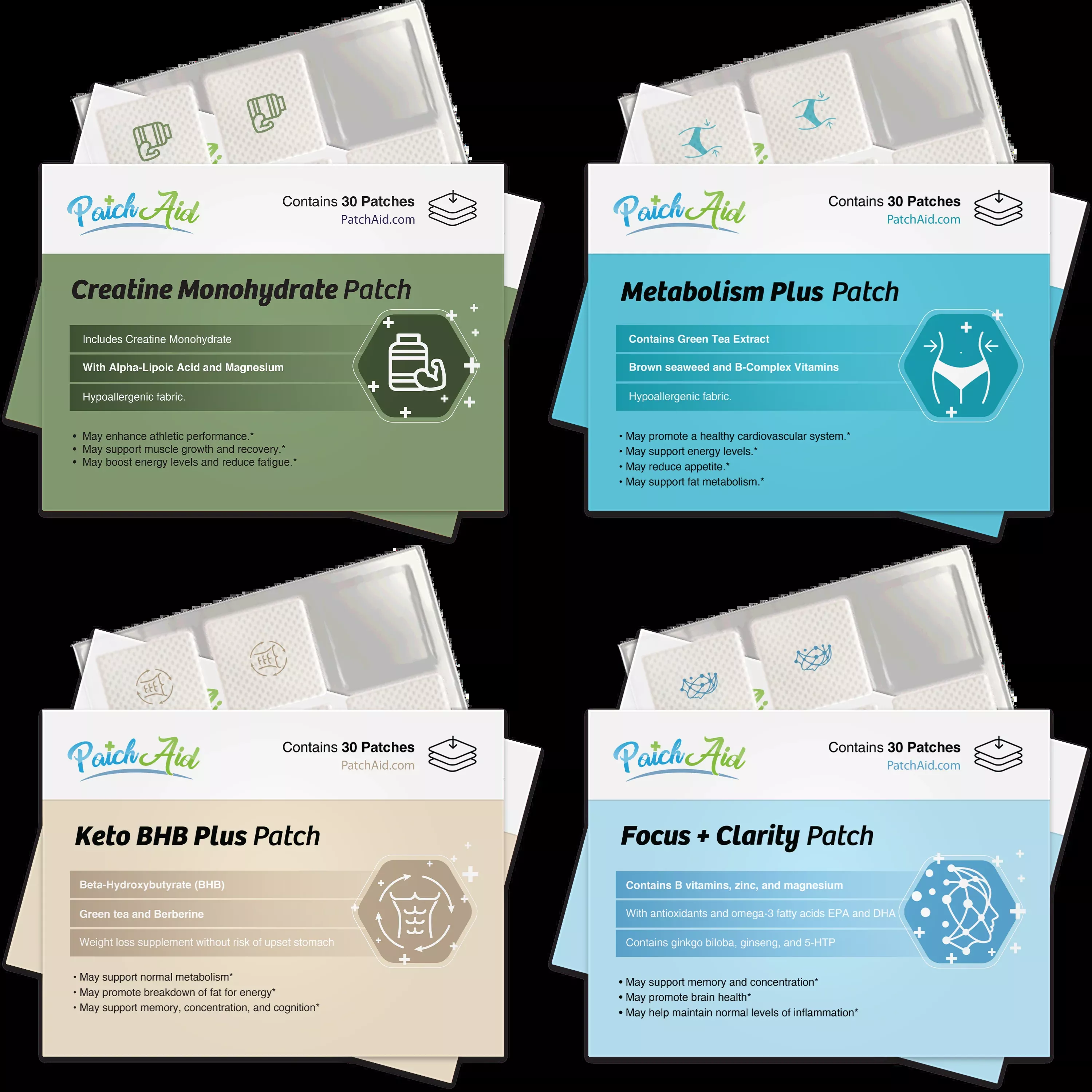 Sports & Fitness Performance Patch Pack by PatchAid