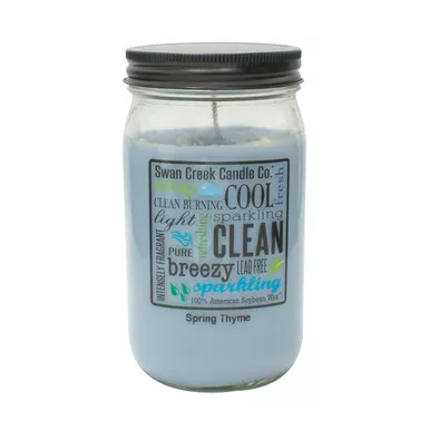 Spring Thyme 24 oz. Swan Creek Kitchen Pantry Jar Candle