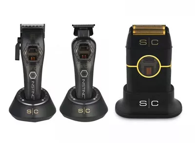 Stylecraft Instinct Metal Clipper, Trimmer, and Black Shaver Combo