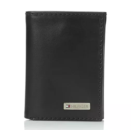 Tommy Hilfiger Men's Fordham Flip Trifold Valet Black (31TL110005)