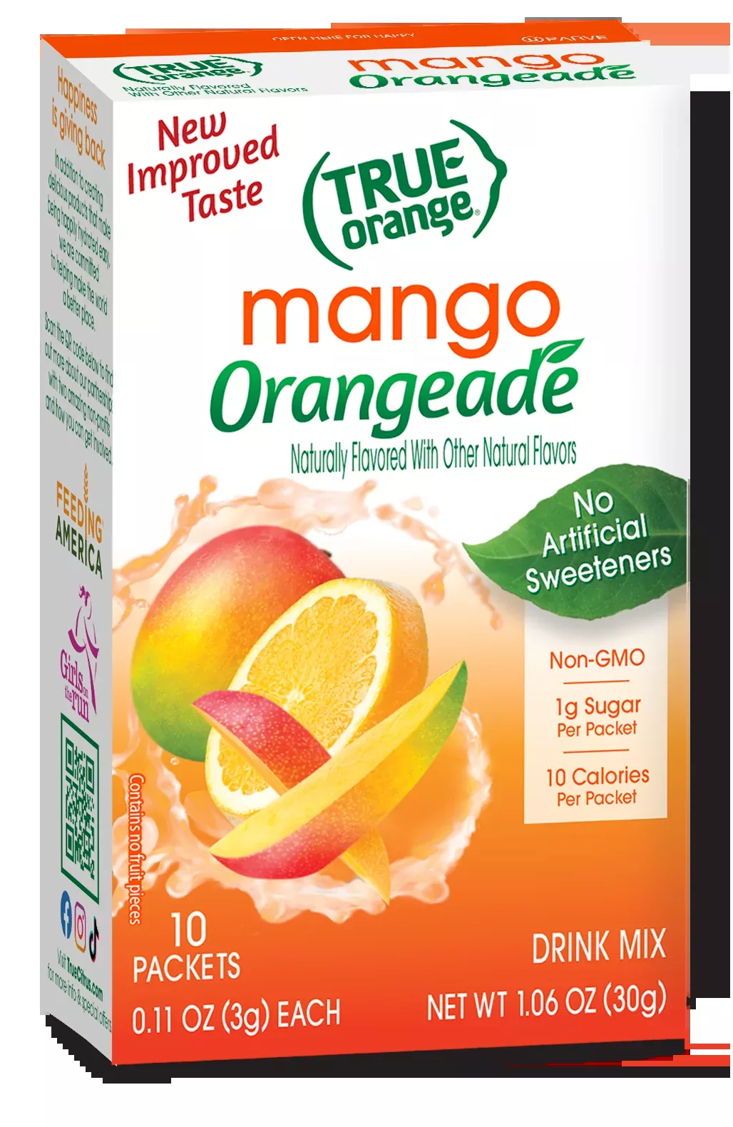 True Citrus True Orangeade Mango Drink Mix 10 packets