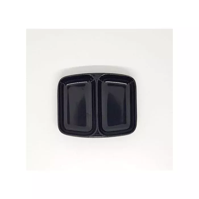 Two Section Black Mixing Dish