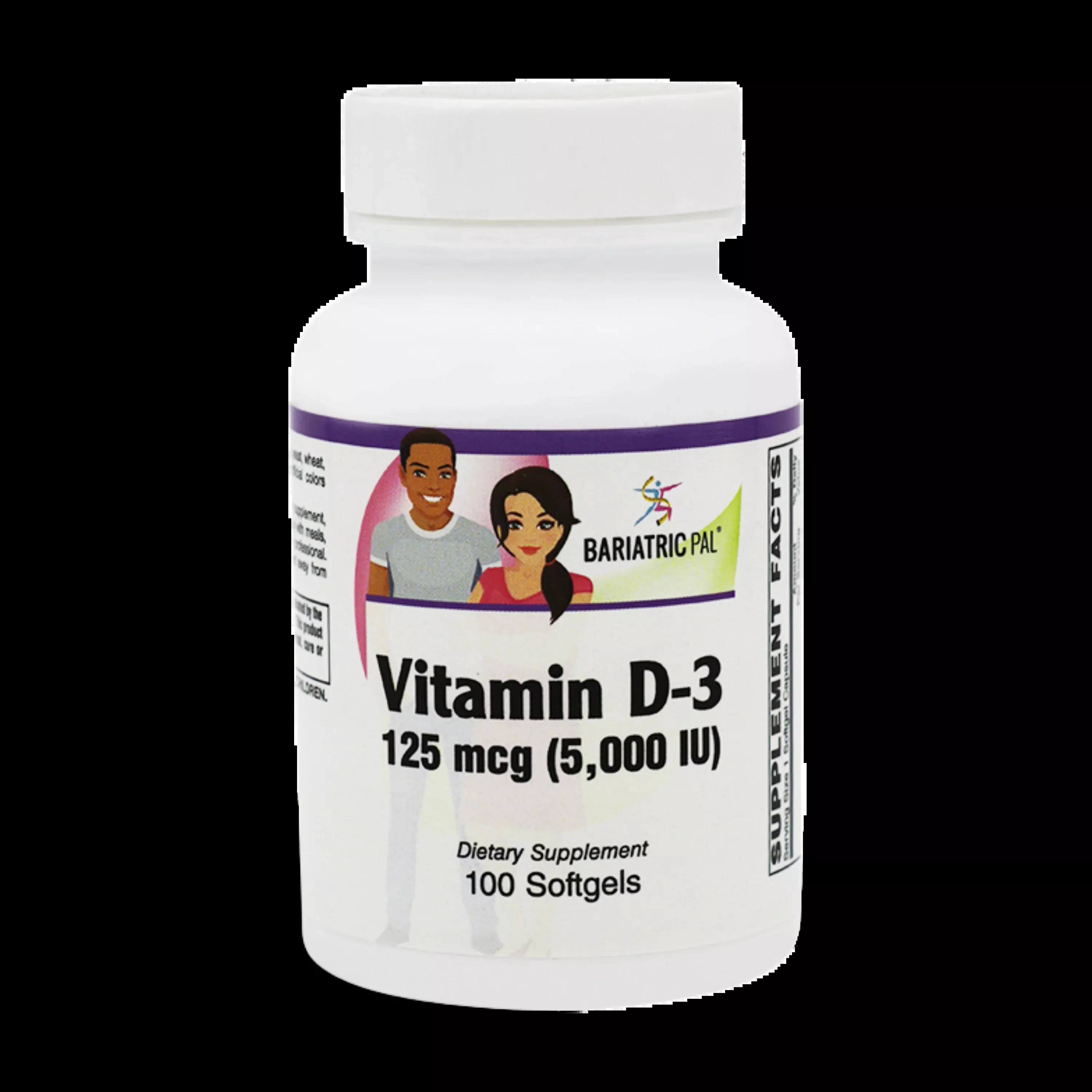 Vitamin D-3 125mcg (5000 IU) Softgels by BariatricPal