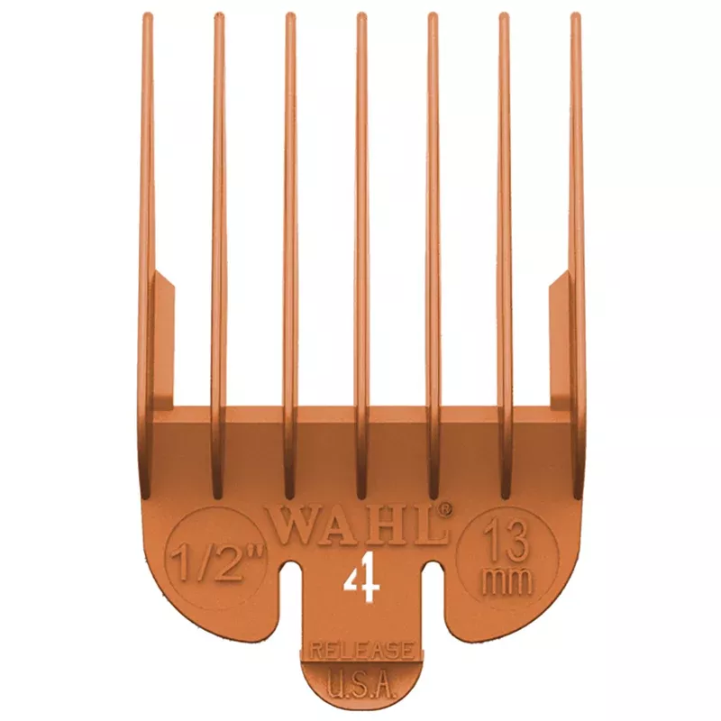 Wahl #4 Plastic Tab Attachment Comb 1/2" Orange