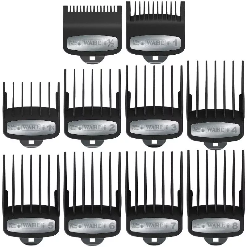 Wahl Set of 10 Premium Attatchment Combs/Guides (Hang Sell)