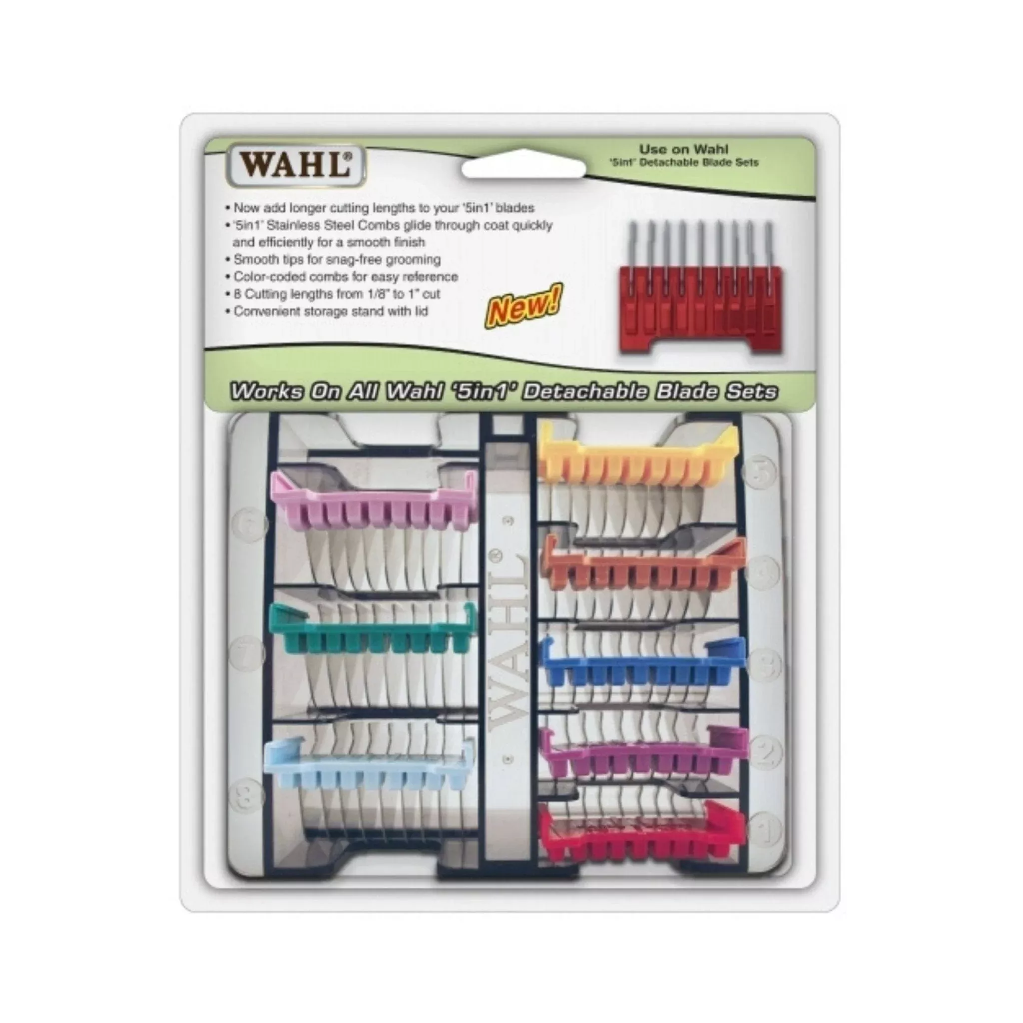 Wahl Stainless Steel Comb Attachment Set for 5 in 1 Blades