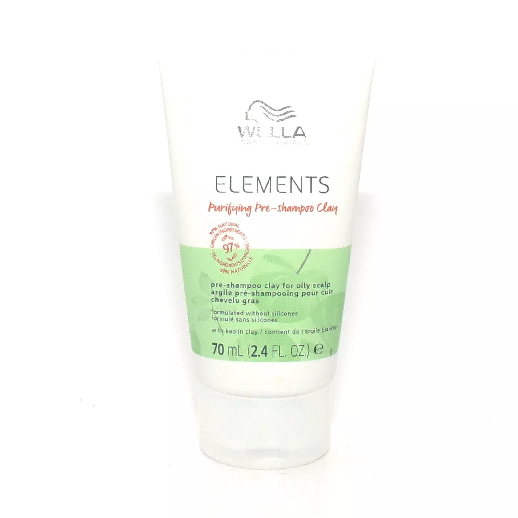 Wella Elements Purifying Pre Shampoo Clay for Oily Scalp 2.4 oz (Pack of 2)