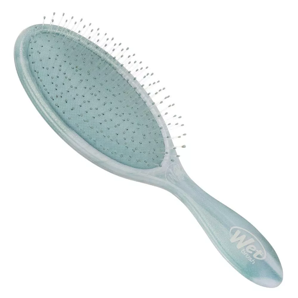 Wet Brush Glitter Waves Blue