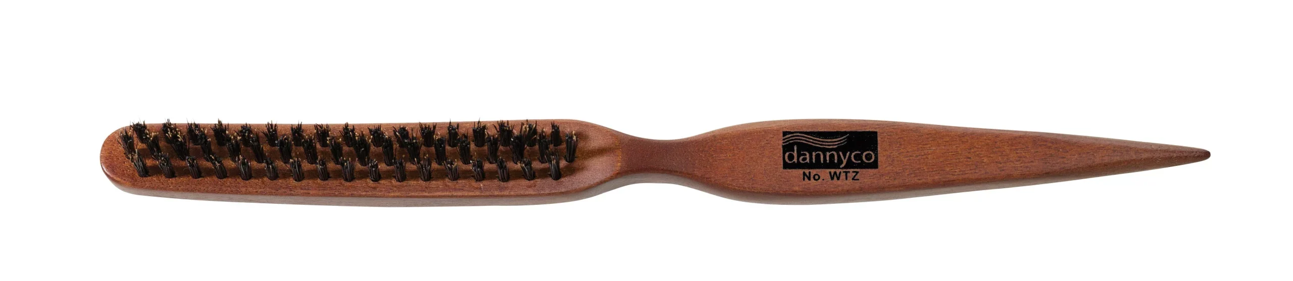 Wood Teasing Brush with Reinforced Boar Bristles