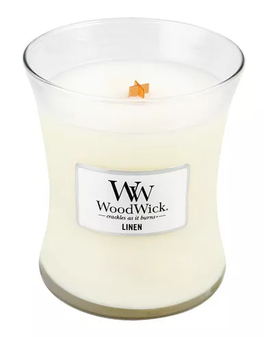 WoodWick Candles Linen 10 oz. Jar Candle
