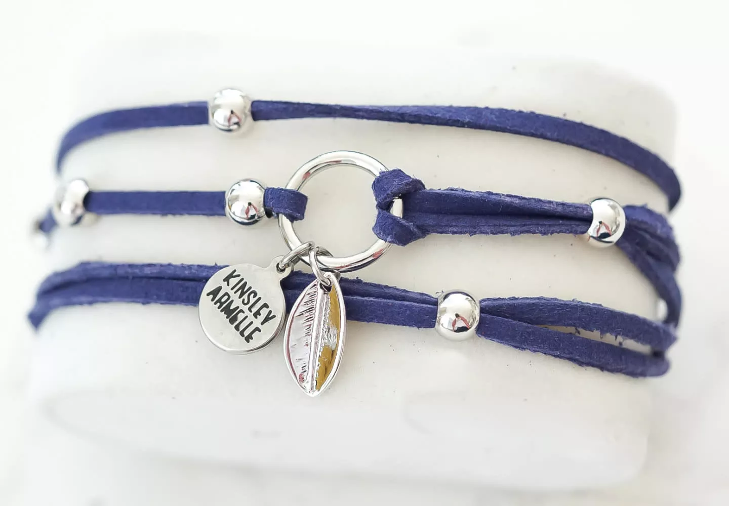 Wrap Collection Silver Denim Bracelet