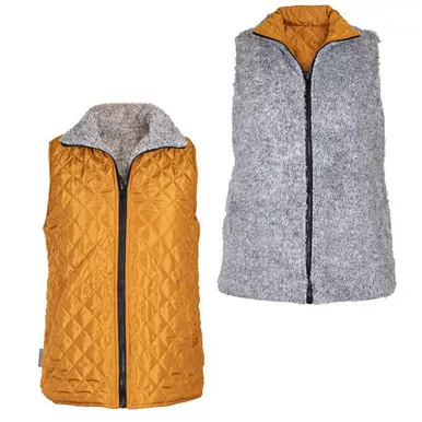 Xlarge Mustard Reversible Vest by Simply Southern