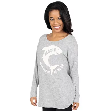 Xlarge Shark Mama Open Back Top by Simply Southern