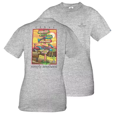 XXLarge Texas Short Sleeve State Tee by Simply Southern