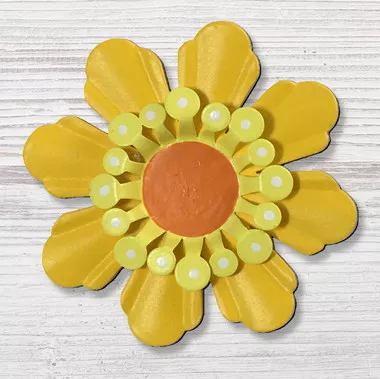 Yellow Flower Dimensional Magnet- Roeda