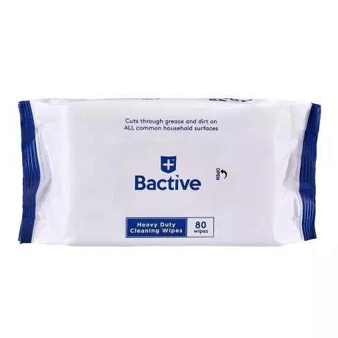 Zuru Bactive Heavy Duty Cleansing Wipes80ct